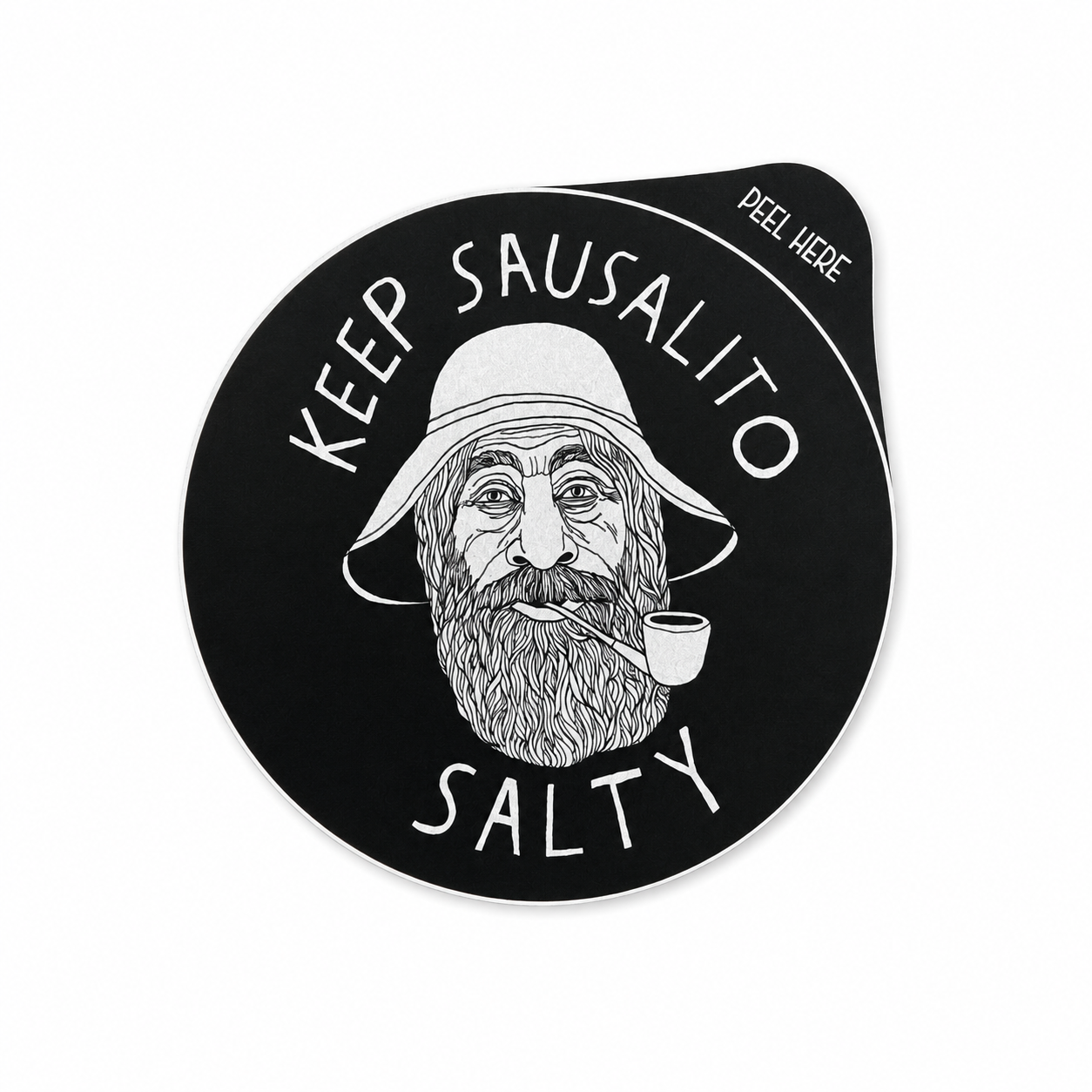 Keep Sausalito Salty Sticker 3"