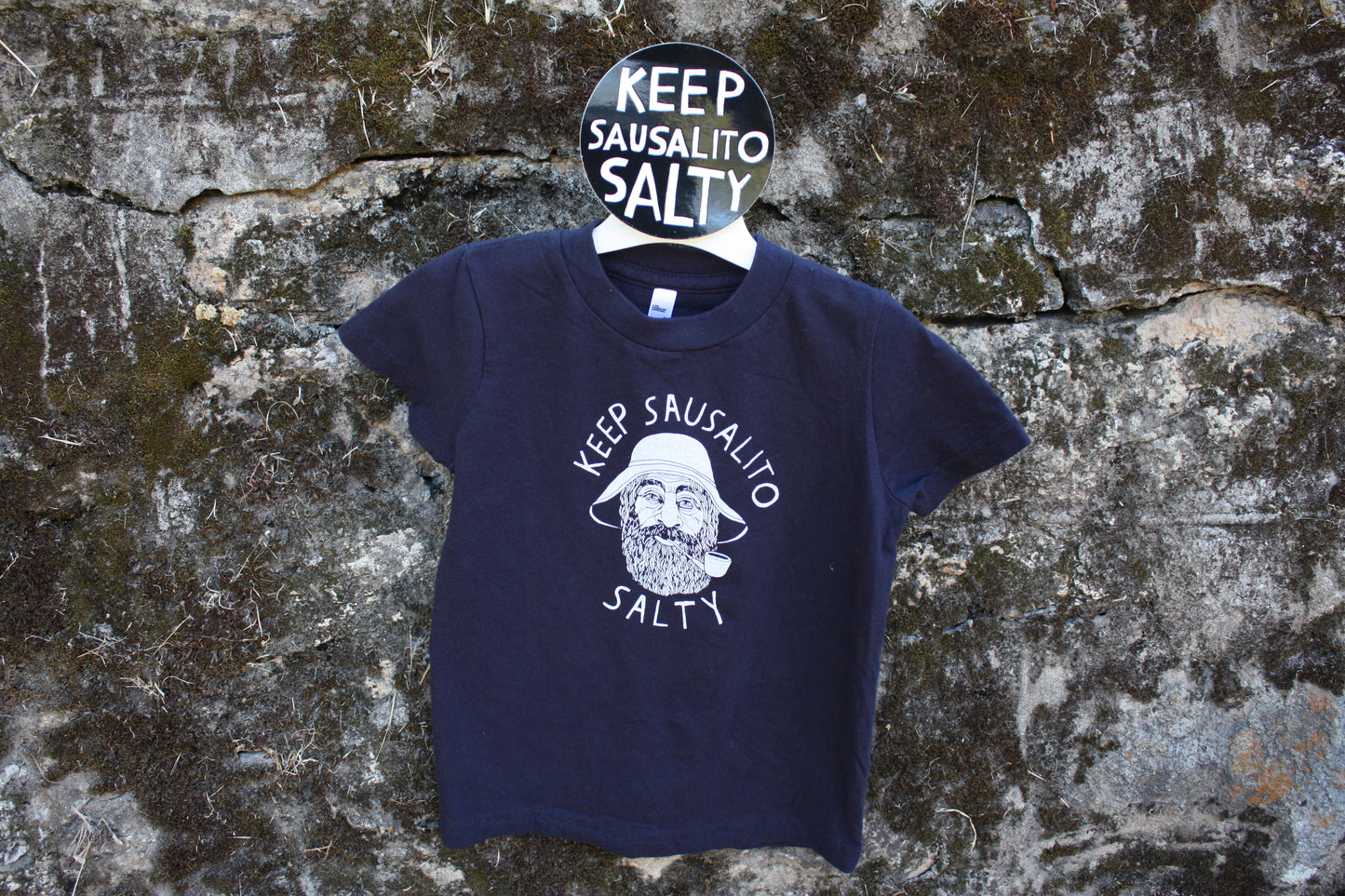 Keep Sausalito Salty: Navy Cotton T-Shirt / Kids 2T- Youth 10