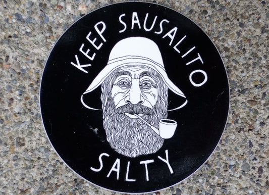 Keep Sausalito Salty Sticker 2.5"