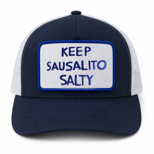 Keep Sausalito Salty Patch Trucker Hat