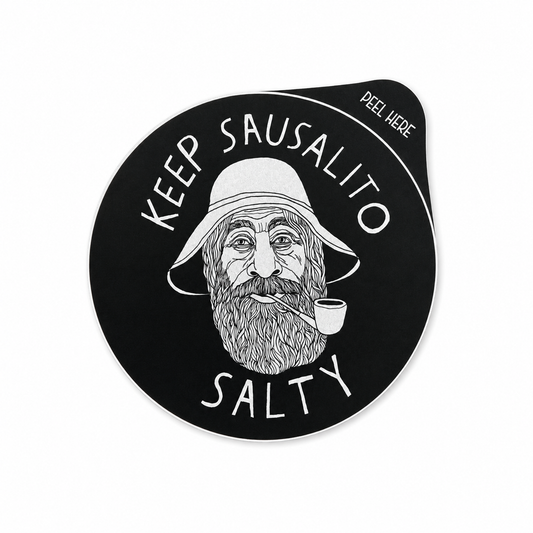 Keep Sausalito Salty Sticker 3"