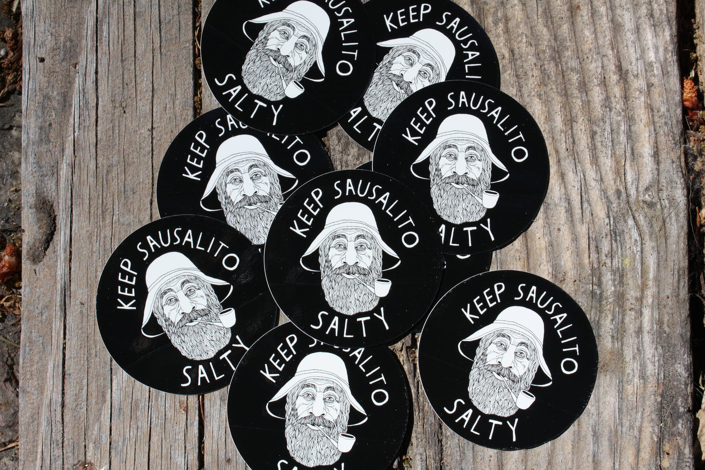 Keep Sausalito Salty Sticker 2.5"